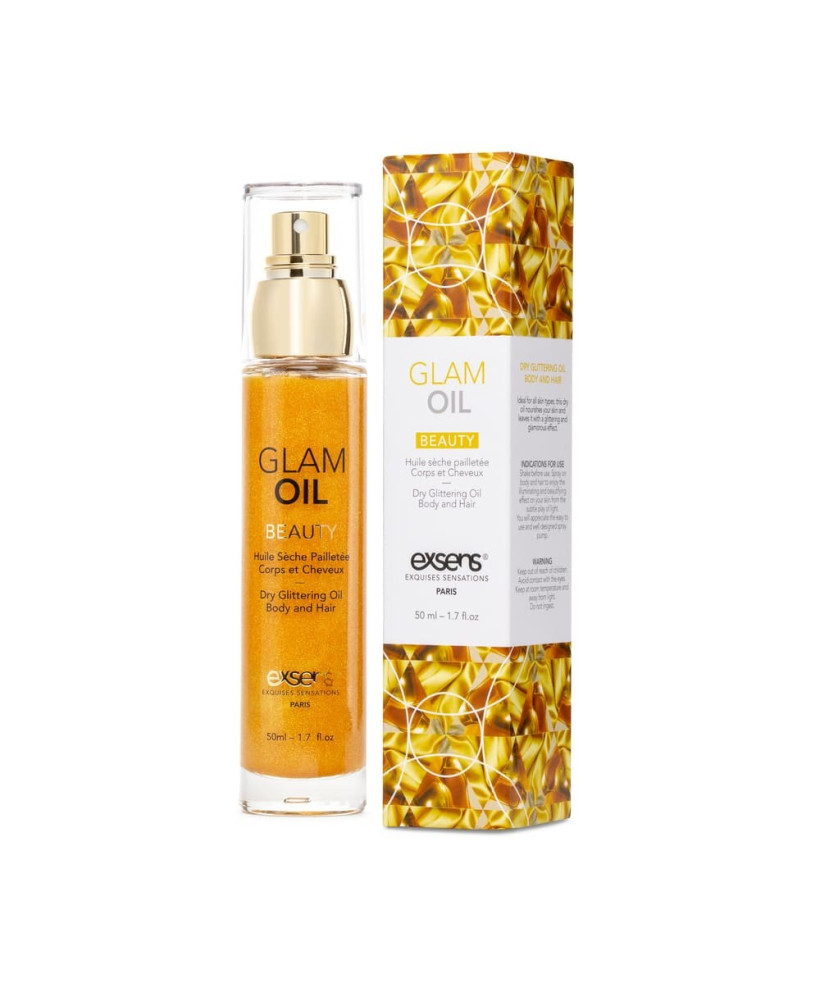 Huile sèche pailletée corps et cheveux 50ml 